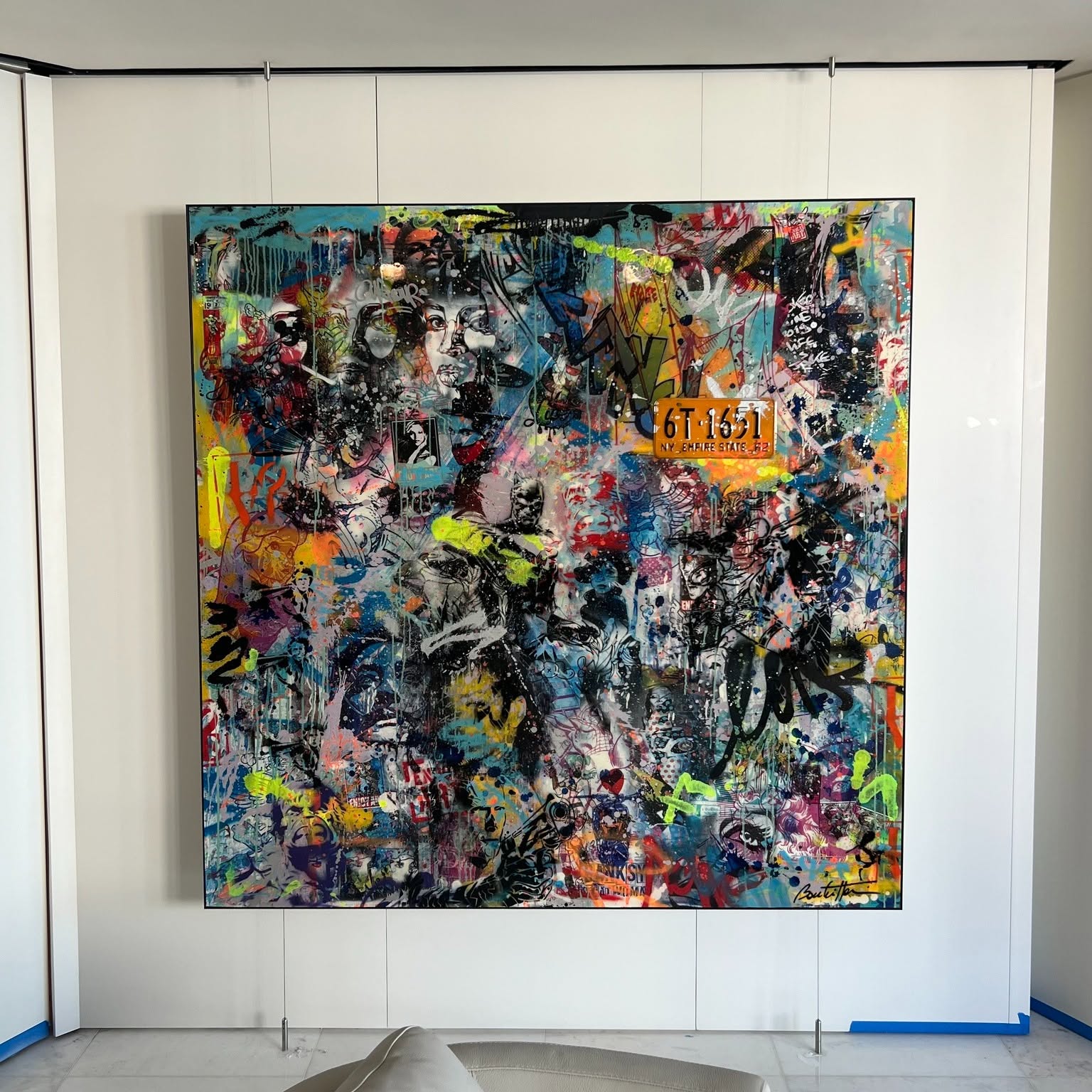 Bold custom wall graphics installation